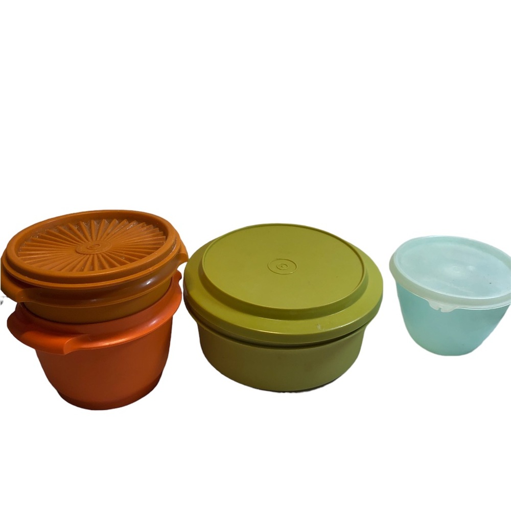 Vintage Tupperware 3 Containers 1252-6  886-15 148-11